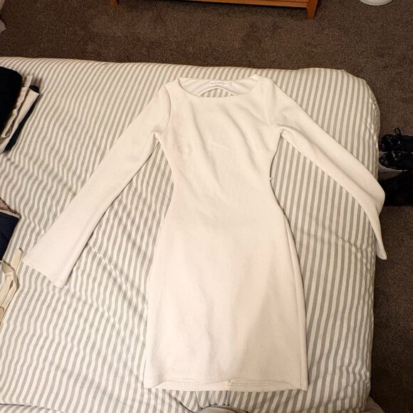 saints + secrets Dresses & Skirts - Saints & Secrets white long sleeve mini dress